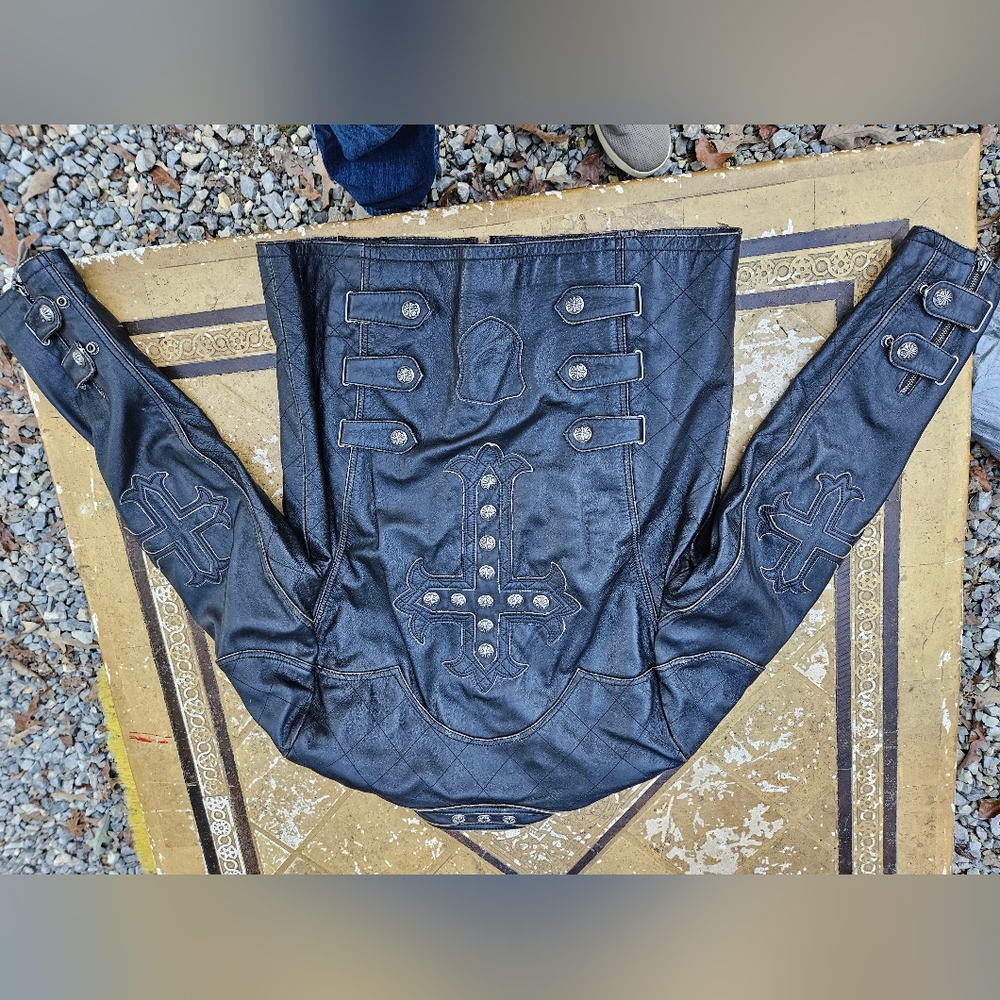 L AFFLICTION leather jacket. RARE hard to find. 131 out of 930 limited edition.